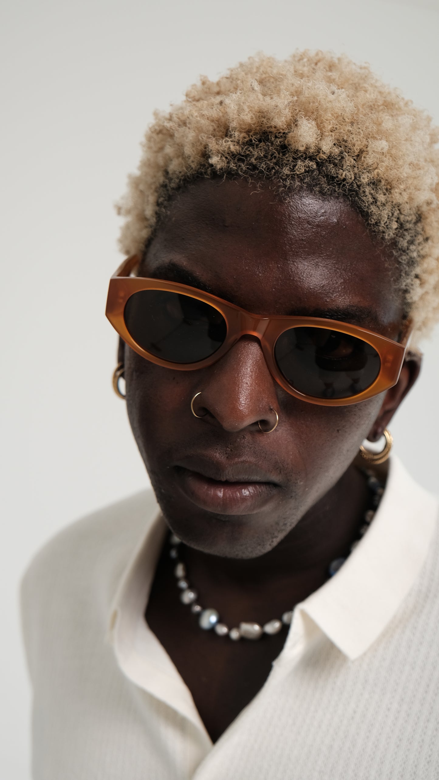 a person wearing Bardovano sunglasses, showcasing the sleek design and modern style.