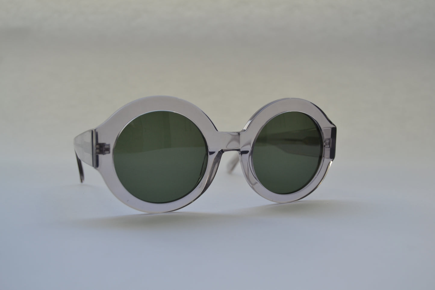 A pair of Bardovano sunglasses with polarized and UV lenses, side view