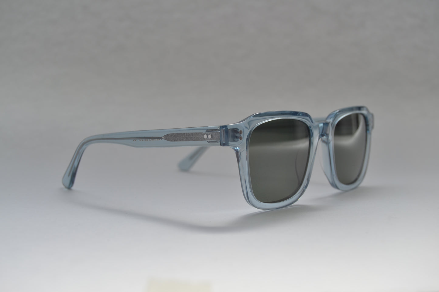 A pair of Bardovano sunglasses with polarized and UV lenses, side view