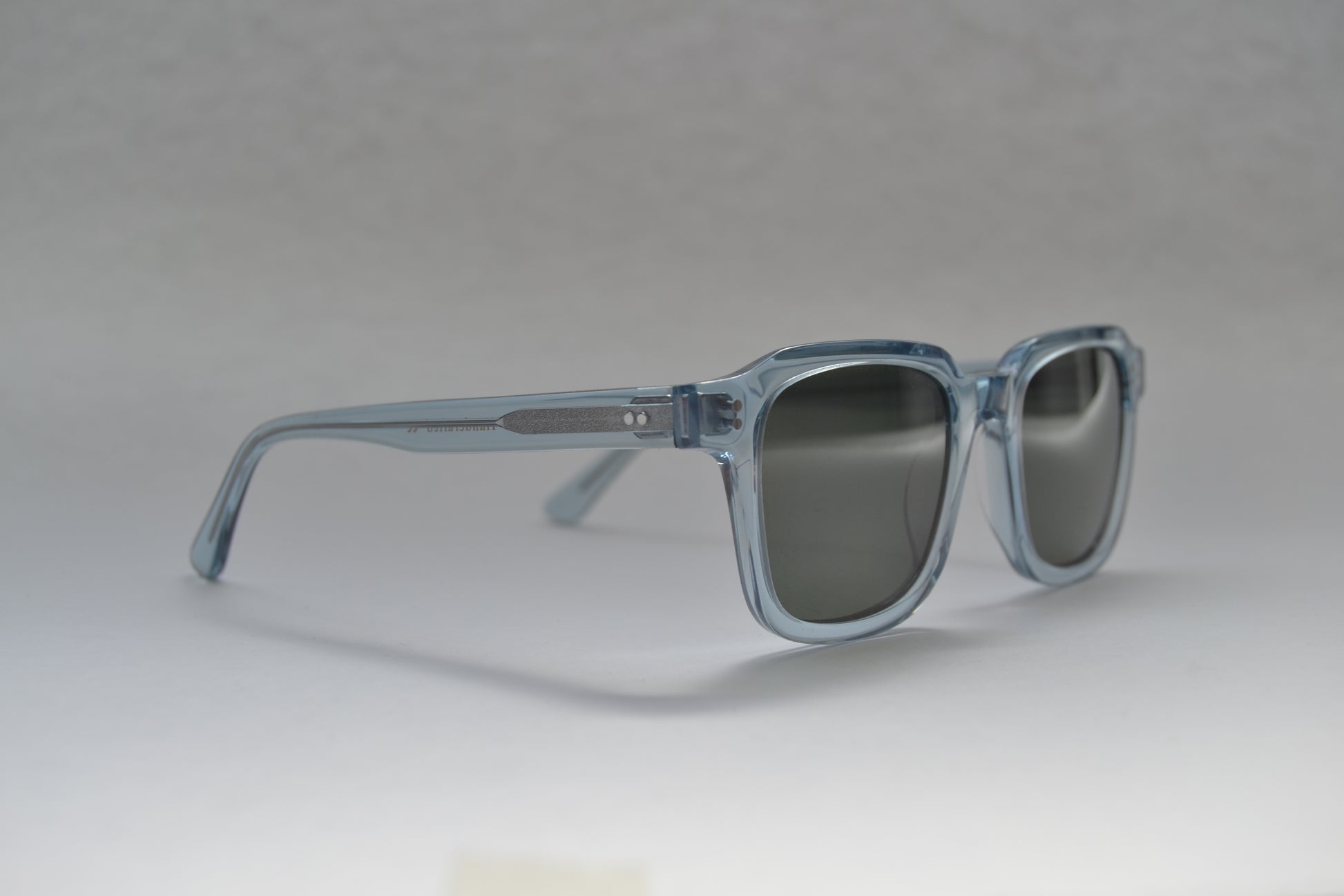 A pair of Bardovano sunglasses with polarized and UV lenses, side view