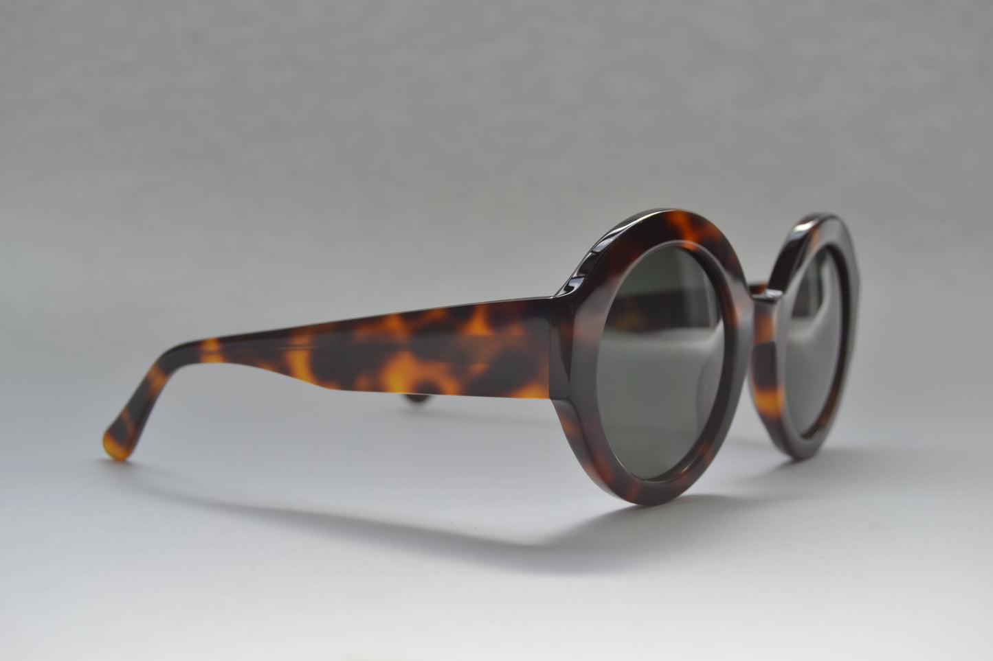 A pair of Bardovano sunglasses with polarized and UV lenses, side view