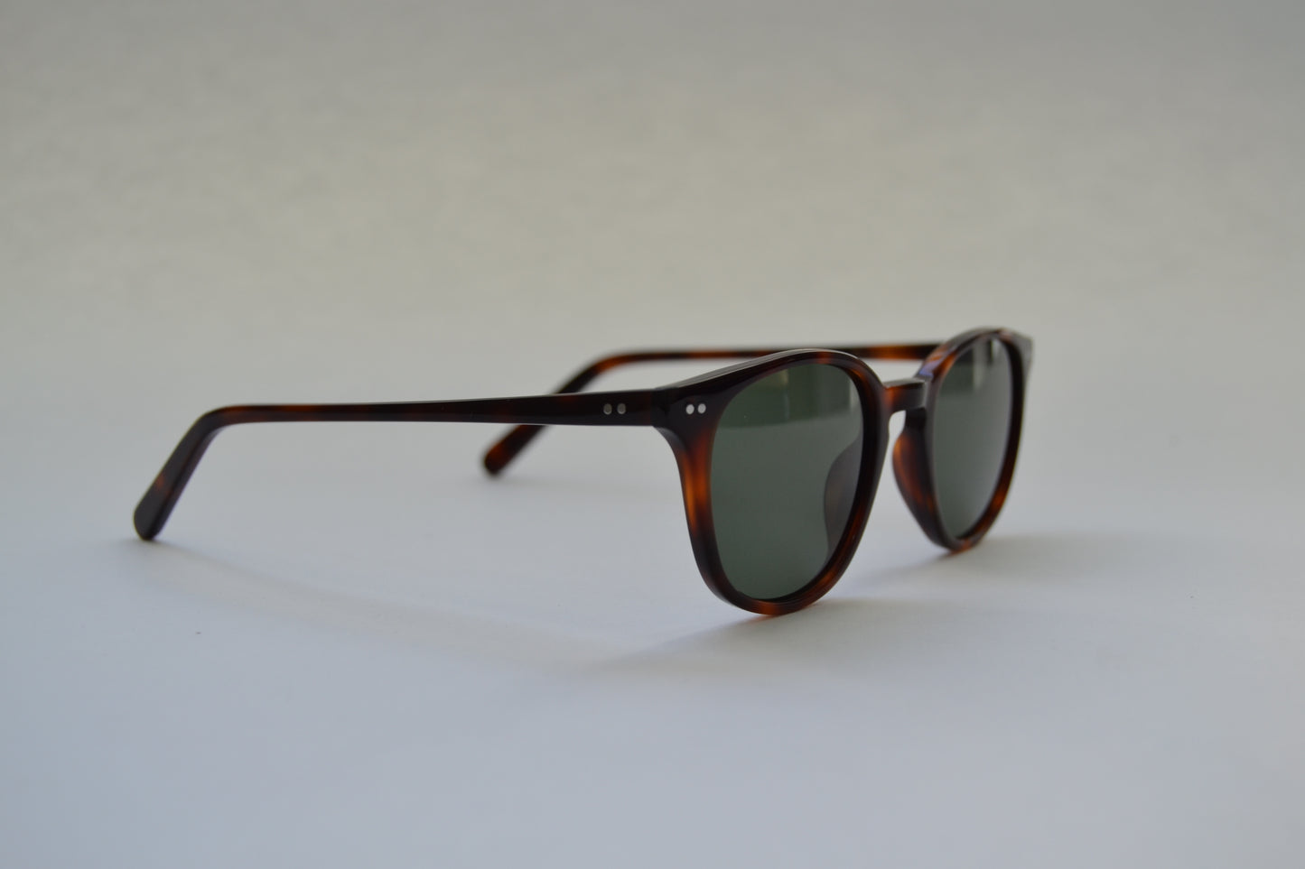 A pair of Bardovano sunglasses with polarized and UV lenses, side view