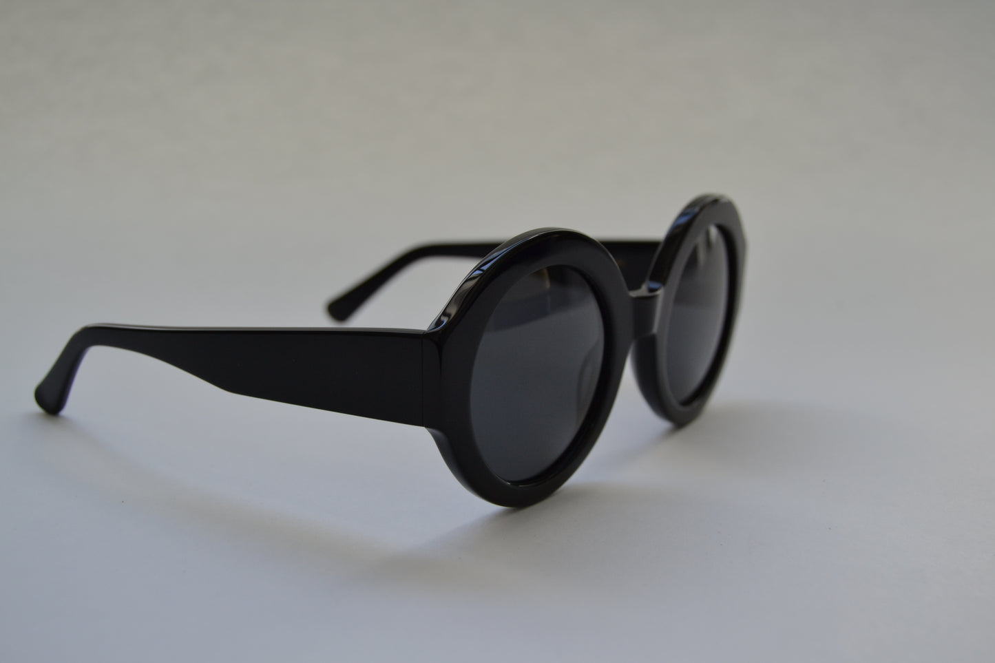 A pair of Bardovano sunglasses with polarized and UV lenses, side view